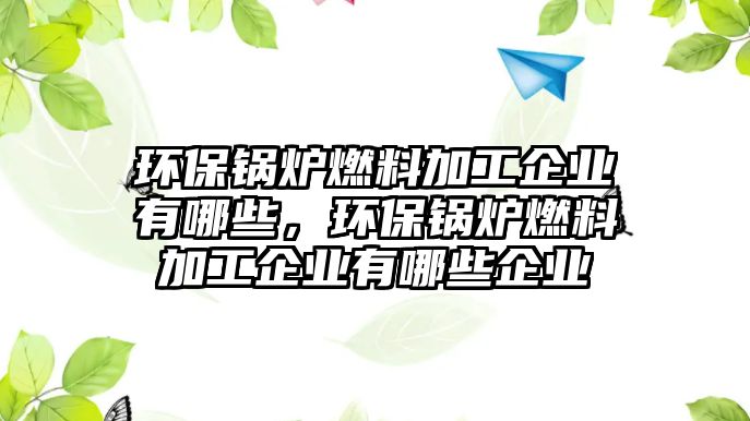 環(huán)保鍋爐燃料加工企業(yè)有哪些，環(huán)保鍋爐燃料加工企業(yè)有哪些企業(yè)