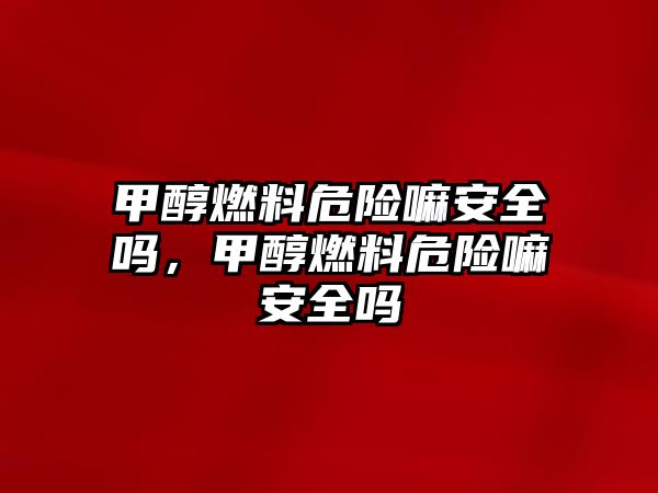 甲醇燃料危險嘛安全嗎，甲醇燃料危險嘛安全嗎