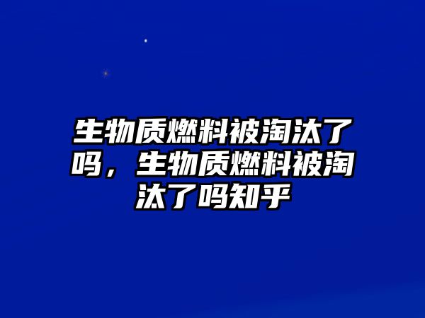 生物質(zhì)燃料被淘汰了嗎，生物質(zhì)燃料被淘汰了嗎知乎