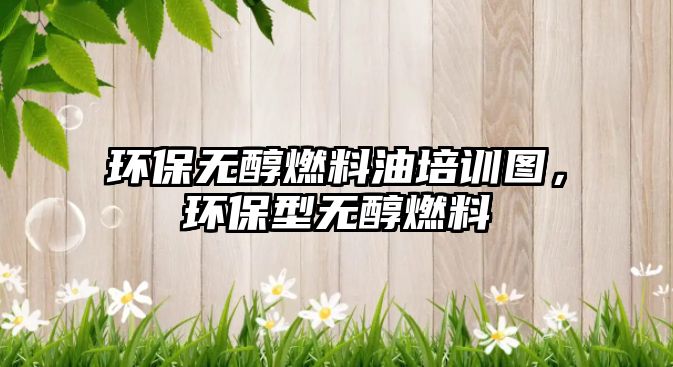 環(huán)保無醇燃料油培訓圖，環(huán)保型無醇燃料