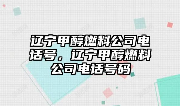 遼寧甲醇燃料公司電話號(hào)，遼寧甲醇燃料公司電話號(hào)碼