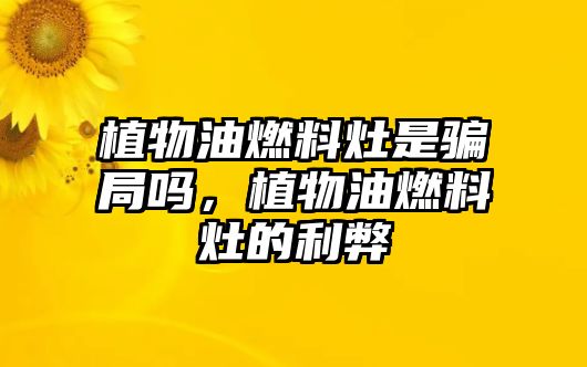 植物油燃料灶是騙局嗎，植物油燃料灶的利弊