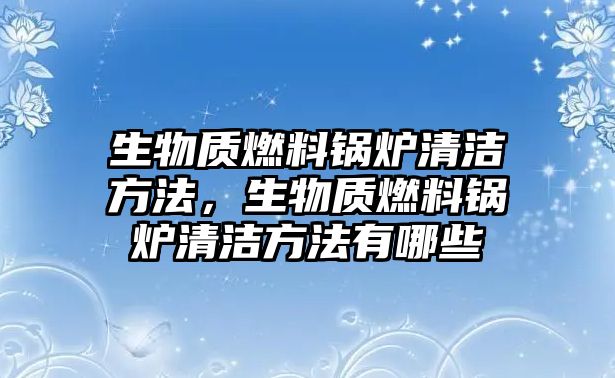 生物質(zhì)燃料鍋爐清潔方法，生物質(zhì)燃料鍋爐清潔方法有哪些