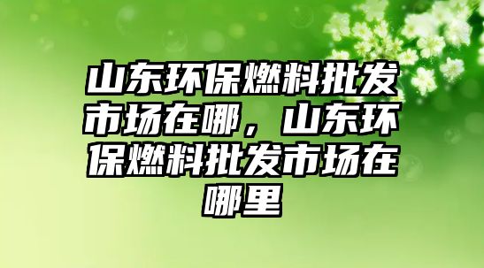 山東環(huán)保燃料批發(fā)市場在哪，山東環(huán)保燃料批發(fā)市場在哪里