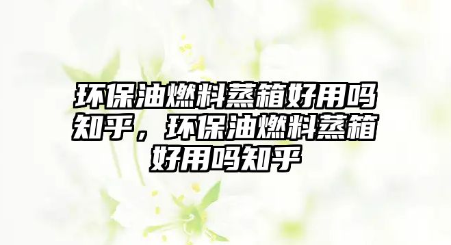 環(huán)保油燃料蒸箱好用嗎知乎，環(huán)保油燃料蒸箱好用嗎知乎