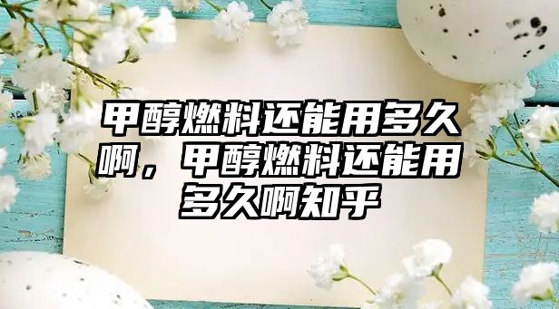 甲醇燃料還能用多久啊，甲醇燃料還能用多久啊知乎