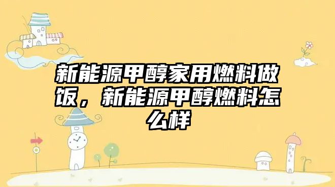 新能源甲醇家用燃料做飯，新能源甲醇燃料怎么樣