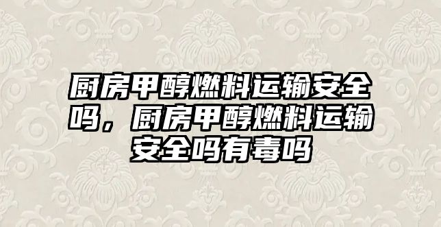 廚房甲醇燃料運(yùn)輸安全嗎，廚房甲醇燃料運(yùn)輸安全嗎有毒嗎