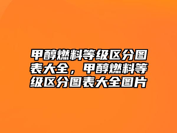 甲醇燃料等級(jí)區(qū)分圖表大全，甲醇燃料等級(jí)區(qū)分圖表大全圖片