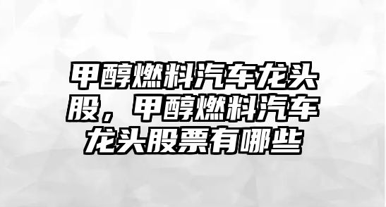 甲醇燃料汽車龍頭股，甲醇燃料汽車龍頭股票有哪些