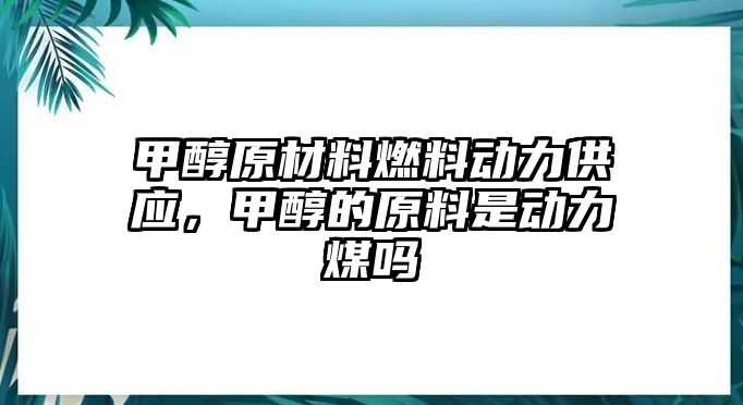 甲醇原材料燃料動(dòng)力供應(yīng)，甲醇的原料是動(dòng)力煤?jiǎn)? class=