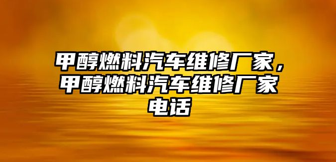 甲醇燃料汽車維修廠家，甲醇燃料汽車維修廠家電話