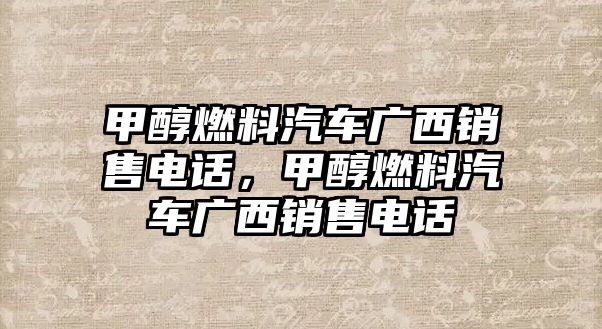 甲醇燃料汽車廣西銷售電話，甲醇燃料汽車廣西銷售電話