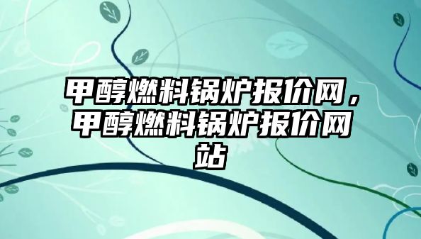 甲醇燃料鍋爐報價網，甲醇燃料鍋爐報價網站