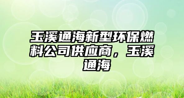 玉溪通海新型環(huán)保燃料公司供應(yīng)商，玉溪 通海