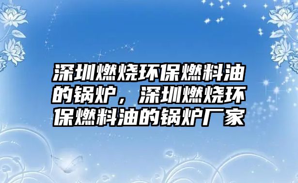 深圳燃燒環(huán)保燃料油的鍋爐，深圳燃燒環(huán)保燃料油的鍋爐廠家