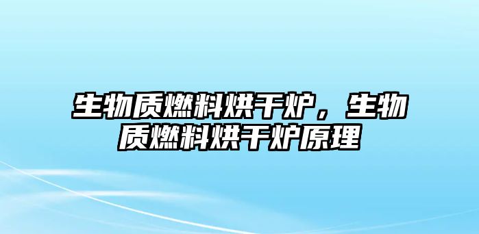 生物質燃料烘干爐，生物質燃料烘干爐原理