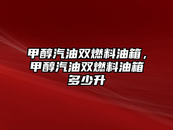 甲醇汽油雙燃料油箱，甲醇汽油雙燃料油箱多少升