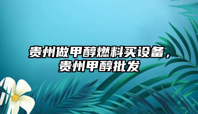 貴州做甲醇燃料買設(shè)備，貴州甲醇批發(fā)