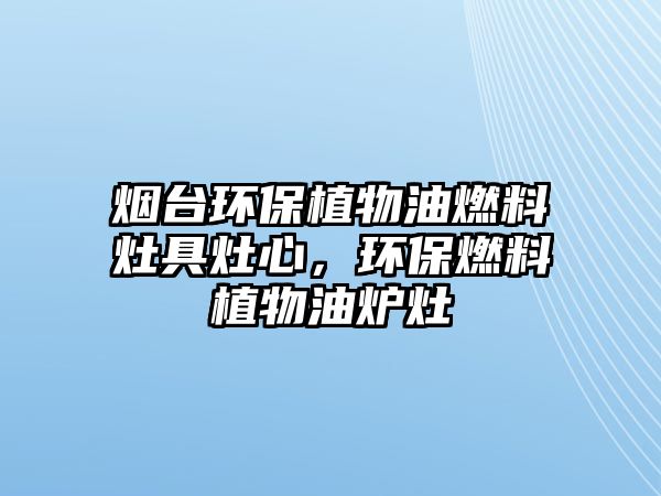 煙臺(tái)環(huán)保植物油燃料灶具灶心，環(huán)保燃料植物油爐灶