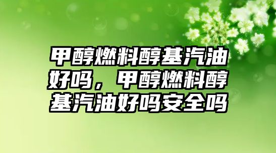 甲醇燃料醇基汽油好嗎，甲醇燃料醇基汽油好嗎安全嗎