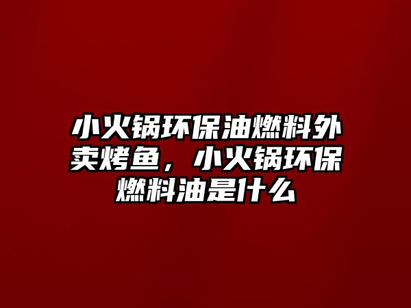 小火鍋環(huán)保油燃料外賣烤魚(yú)，小火鍋環(huán)保燃料油是什么