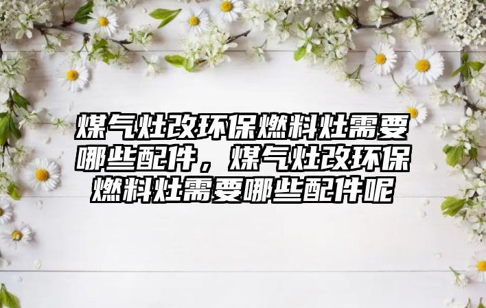 煤氣灶改環(huán)保燃料灶需要哪些配件，煤氣灶改環(huán)保燃料灶需要哪些配件呢