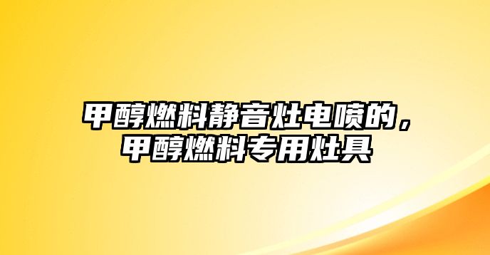 甲醇燃料靜音灶電噴的，甲醇燃料專用灶具