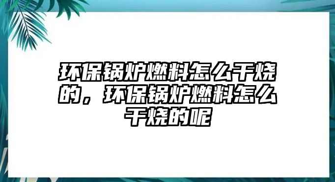 環(huán)保鍋爐燃料怎么干燒的，環(huán)保鍋爐燃料怎么干燒的呢