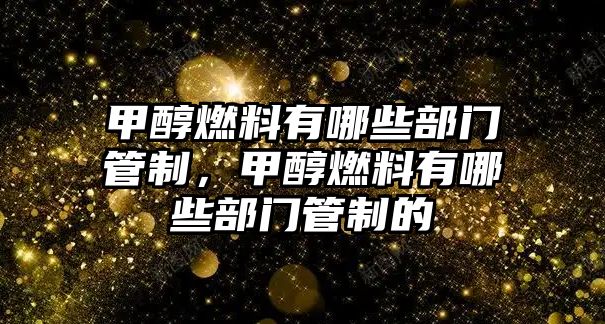 甲醇燃料有哪些部門管制，甲醇燃料有哪些部門管制的