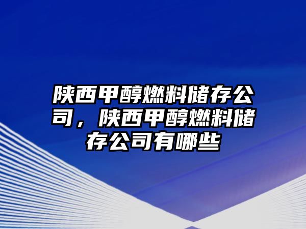 陜西甲醇燃料儲存公司，陜西甲醇燃料儲存公司有哪些