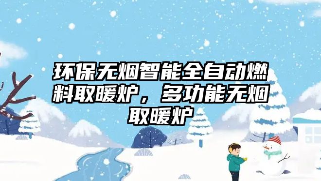 環(huán)保無煙智能全自動燃料取暖爐，多功能無煙取暖爐