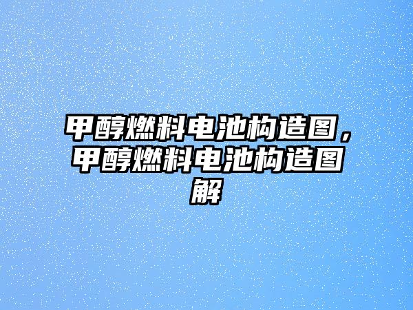 甲醇燃料電池構(gòu)造圖，甲醇燃料電池構(gòu)造圖解