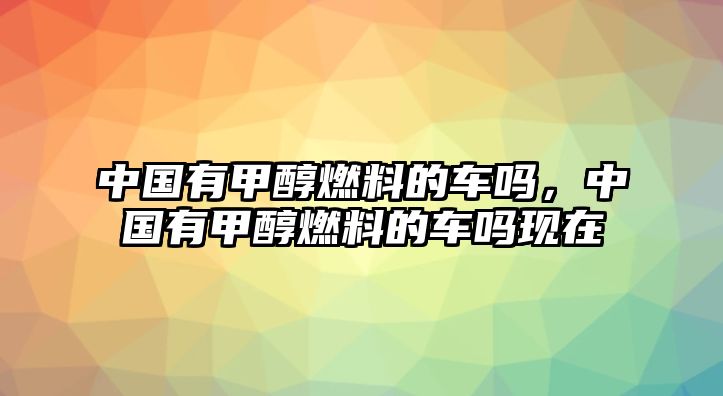 中國有甲醇燃料的車嗎，中國有甲醇燃料的車嗎現(xiàn)在