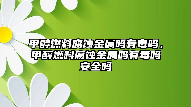 甲醇燃料腐蝕金屬嗎有毒嗎，甲醇燃料腐蝕金屬嗎有毒嗎安全嗎