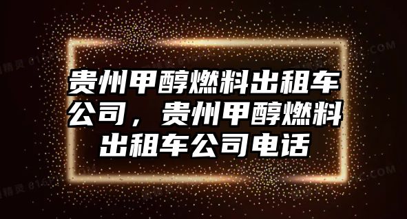 貴州甲醇燃料出租車公司，貴州甲醇燃料出租車公司電話