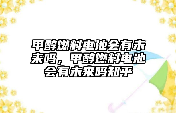 甲醇燃料電池會(huì)有未來(lái)嗎，甲醇燃料電池會(huì)有未來(lái)嗎知乎