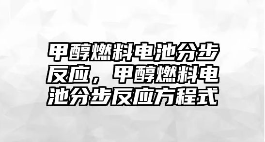 甲醇燃料電池分步反應(yīng)，甲醇燃料電池分步反應(yīng)方程式