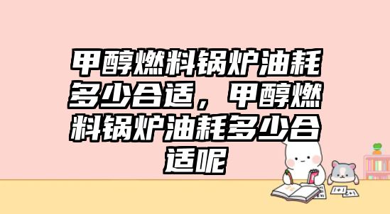 甲醇燃料鍋爐油耗多少合適，甲醇燃料鍋爐油耗多少合適呢