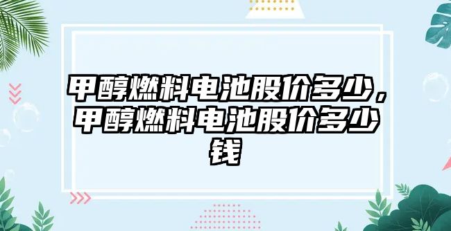 甲醇燃料電池股價多少，甲醇燃料電池股價多少錢