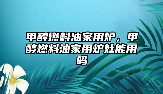 甲醇燃料油家用爐，甲醇燃料油家用爐灶能用嗎