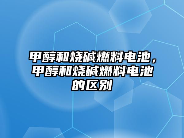 甲醇和燒堿燃料電池，甲醇和燒堿燃料電池的區(qū)別