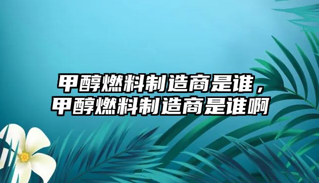 甲醇燃料制造商是誰(shuí)，甲醇燃料制造商是誰(shuí)啊