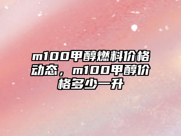 m100甲醇燃料價格動態(tài)，m100甲醇價格多少一升