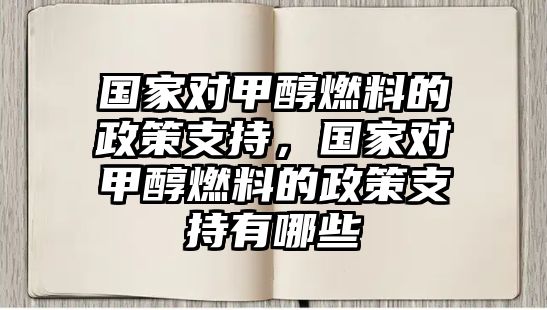 國家對甲醇燃料的政策支持，國家對甲醇燃料的政策支持有哪些