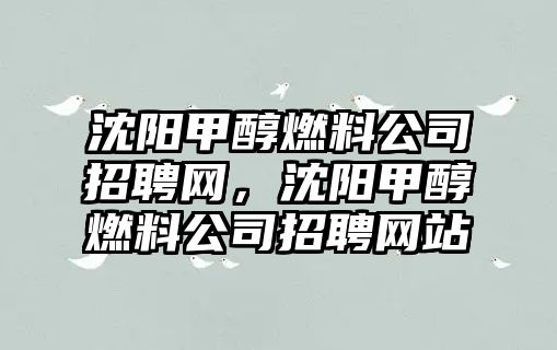 沈陽甲醇燃料公司招聘網(wǎng)，沈陽甲醇燃料公司招聘網(wǎng)站