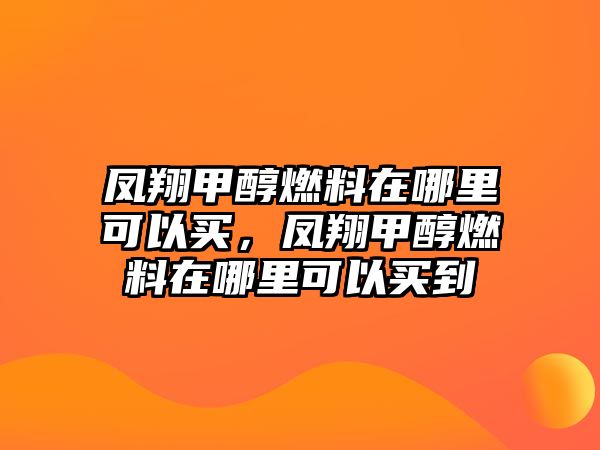 鳳翔甲醇燃料在哪里可以買，鳳翔甲醇燃料在哪里可以買到