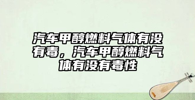 汽車甲醇燃料氣體有沒(méi)有毒，汽車甲醇燃料氣體有沒(méi)有毒性