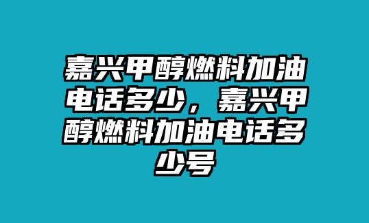 嘉興甲醇燃料加油電話多少，嘉興甲醇燃料加油電話多少號(hào)