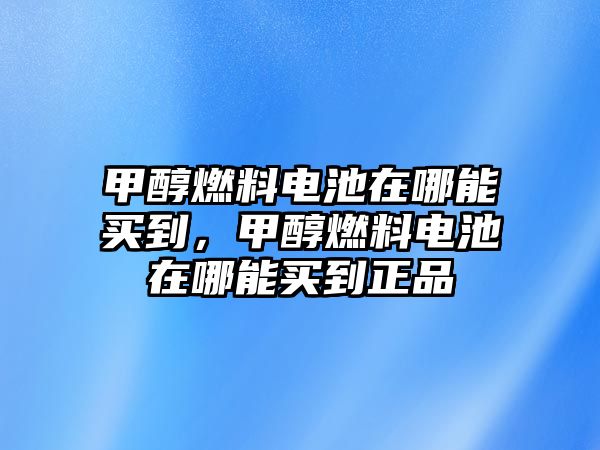 甲醇燃料電池在哪能買到，甲醇燃料電池在哪能買到正品